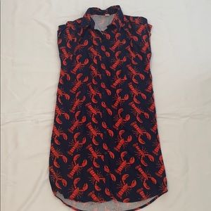 lobster print dress